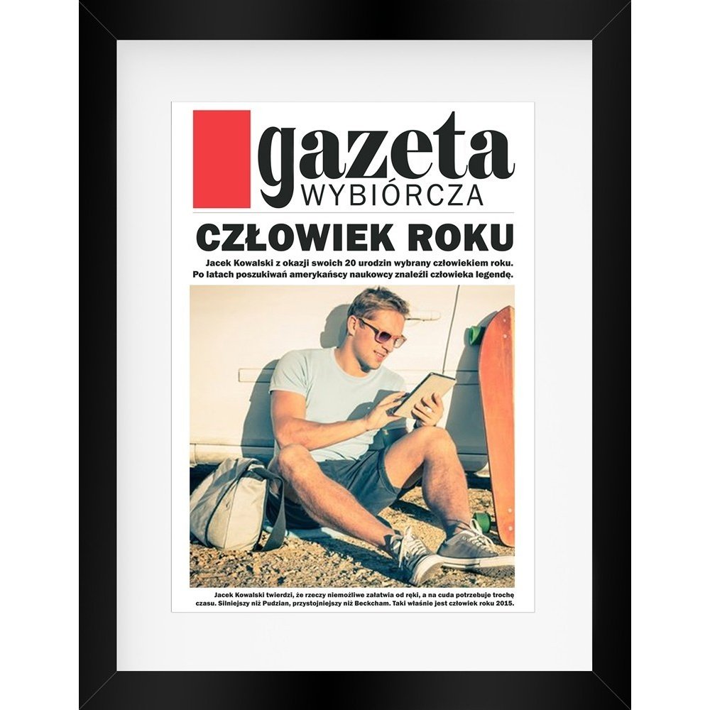 Plakat  personalizowany Gazeta Wybiórcza