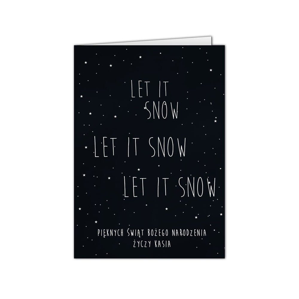 Kartka Let It Snow