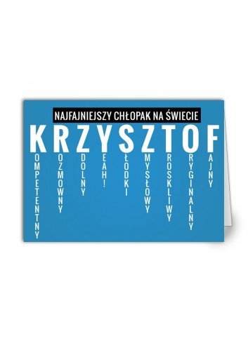 Kartka Krzysztof