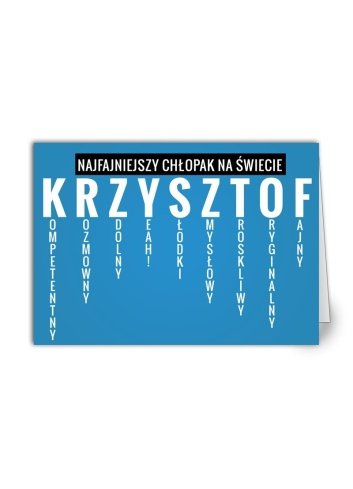 Kartka Krzysztof