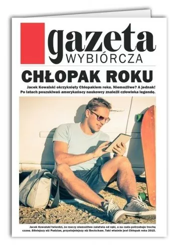 Kartka Najlepszy Chłopak Gazeta